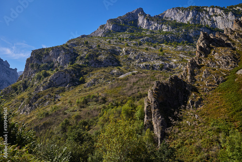 Beautiful view on mountains Peaks of Europe photo