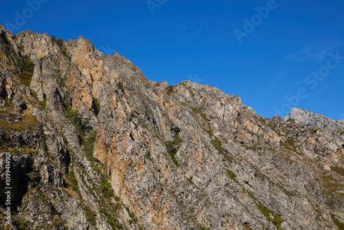 Beautiful view on mountains Peaks of Europe photo