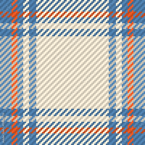 Seamless pattern of scottish tartan plaid. Repeatable background with check fabric texture. Vector backdrop striped textile print.