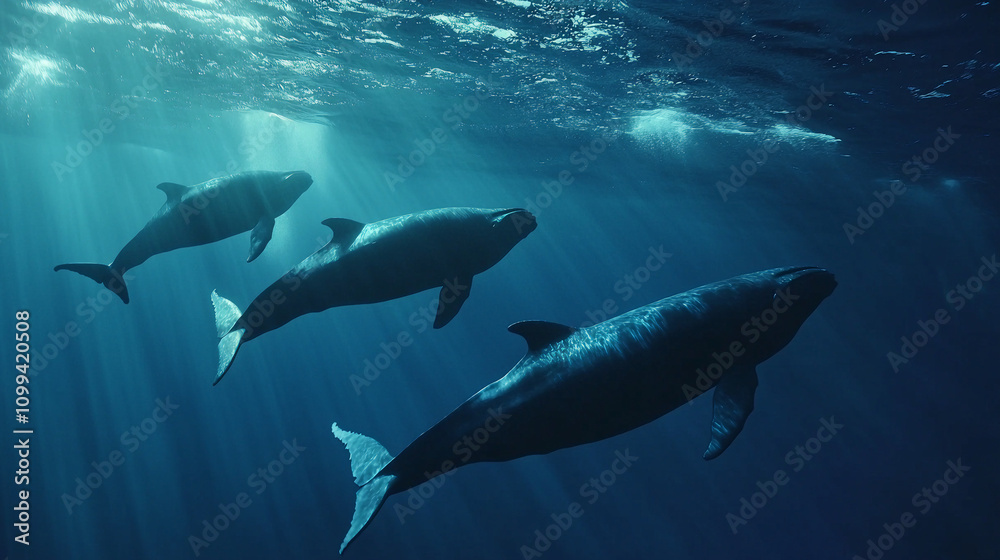 Fototapeta premium WHALE in the ocean