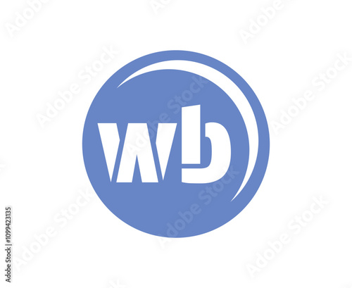 Free Download WB sport emblem or team logotype. Ball logo with a combination of Initial letter W and B for balls shop, sports company, training, club badge. - GFXLoad