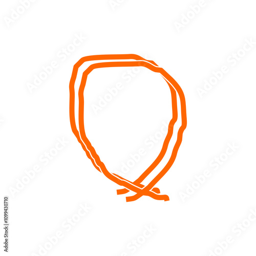Circle Doodle hand drawn vector
