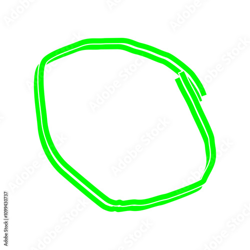Circle Doodle hand drawn vector