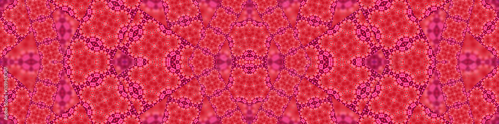 Fototapeta premium seamless pattern banner. Abstract symmetrical pattern. Abstract texture
