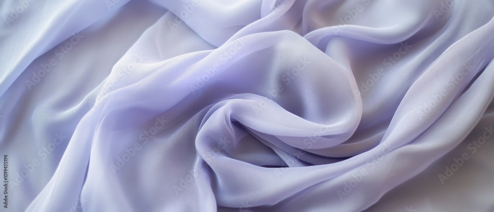 Obraz premium Soft lavender fabric draped elegantly.