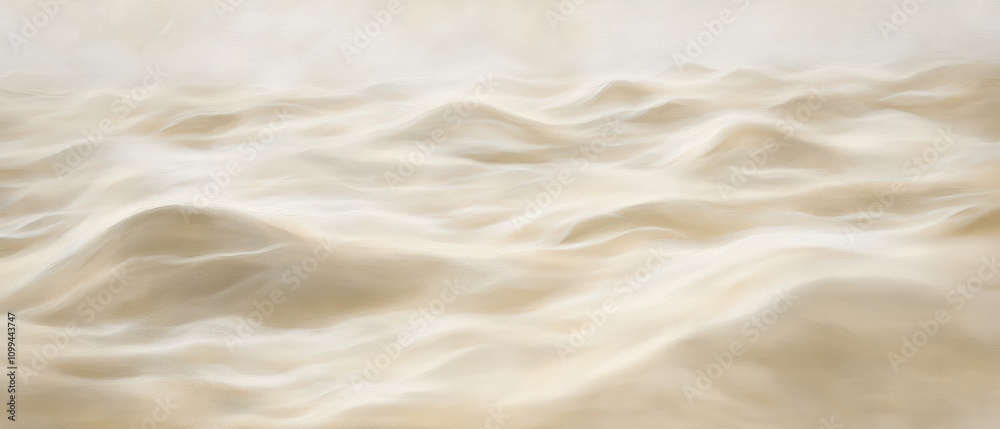 Obraz premium Soft, flowing waves create a serene, abstract seascape.
