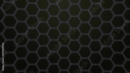 honeycombs, polygons, hexagons. cyber digital background video animation