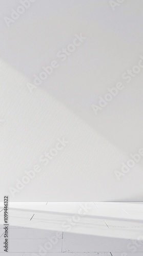 Wallpaper Mural Minimalist wall with white concrete surface and subtle texture, structural element, Torontodigital.ca