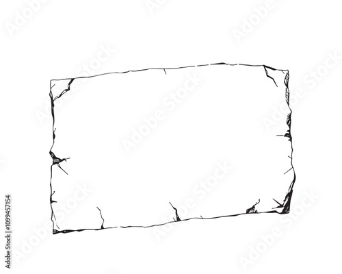 Hole in the paper. 