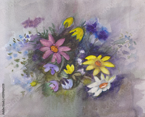 bouquet of summer flowers