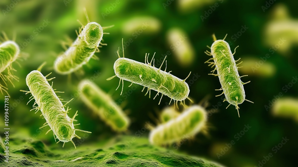 Fototapeta premium Global Food Factories Facing a Salmonella Crisis: The Impact on Food Safety, Public Health, and Consumer Confidence Worldwide.