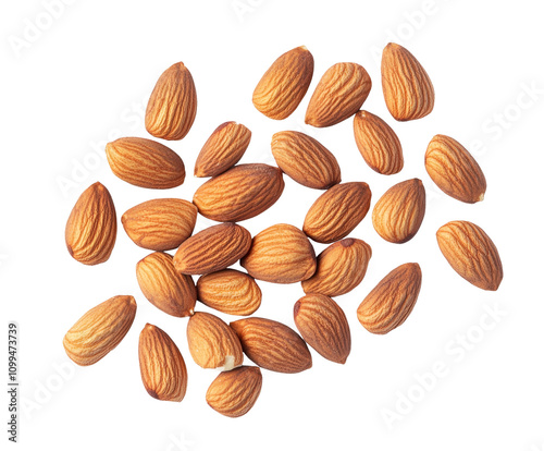 Wallpaper Mural High-Quality PNG Almond Nuts Isolated on White Background – High Resolution Torontodigital.ca