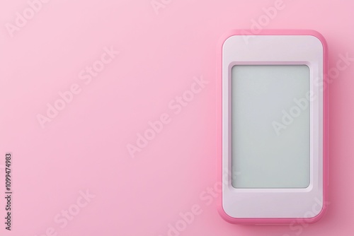 Travel restrictions guidelines concept, A minimalist design of a light-colored device on a soft pink background, showcasing a clean and modern aesthetic.