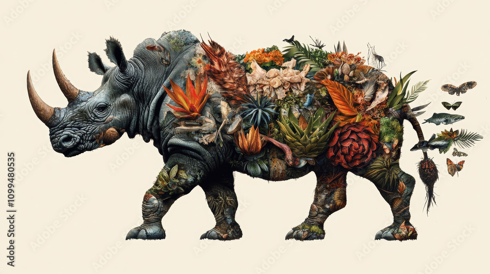 Fototapeta premium The Most Remarkable Animal Shapes Across Continents.