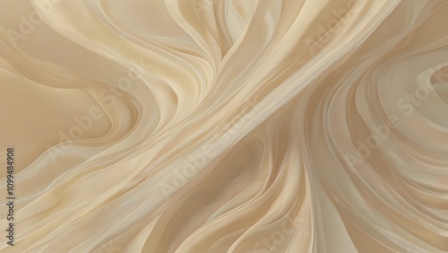 Cream tone abstract background Generative AI photo