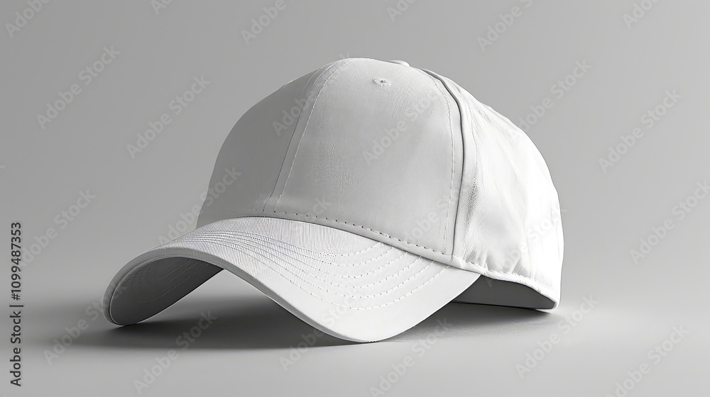 Fototapeta premium Baseball cap mockup isolated on a grey background