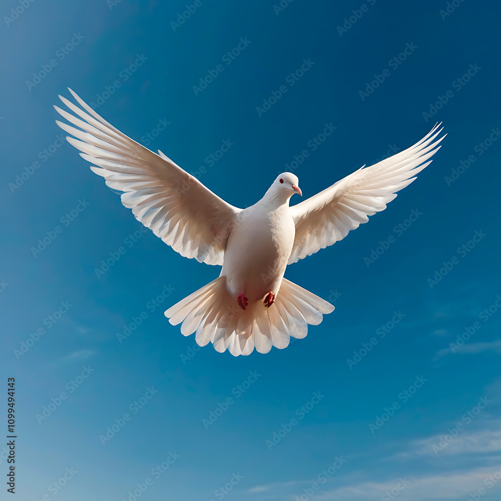 Fototapeta premium white dove in flight