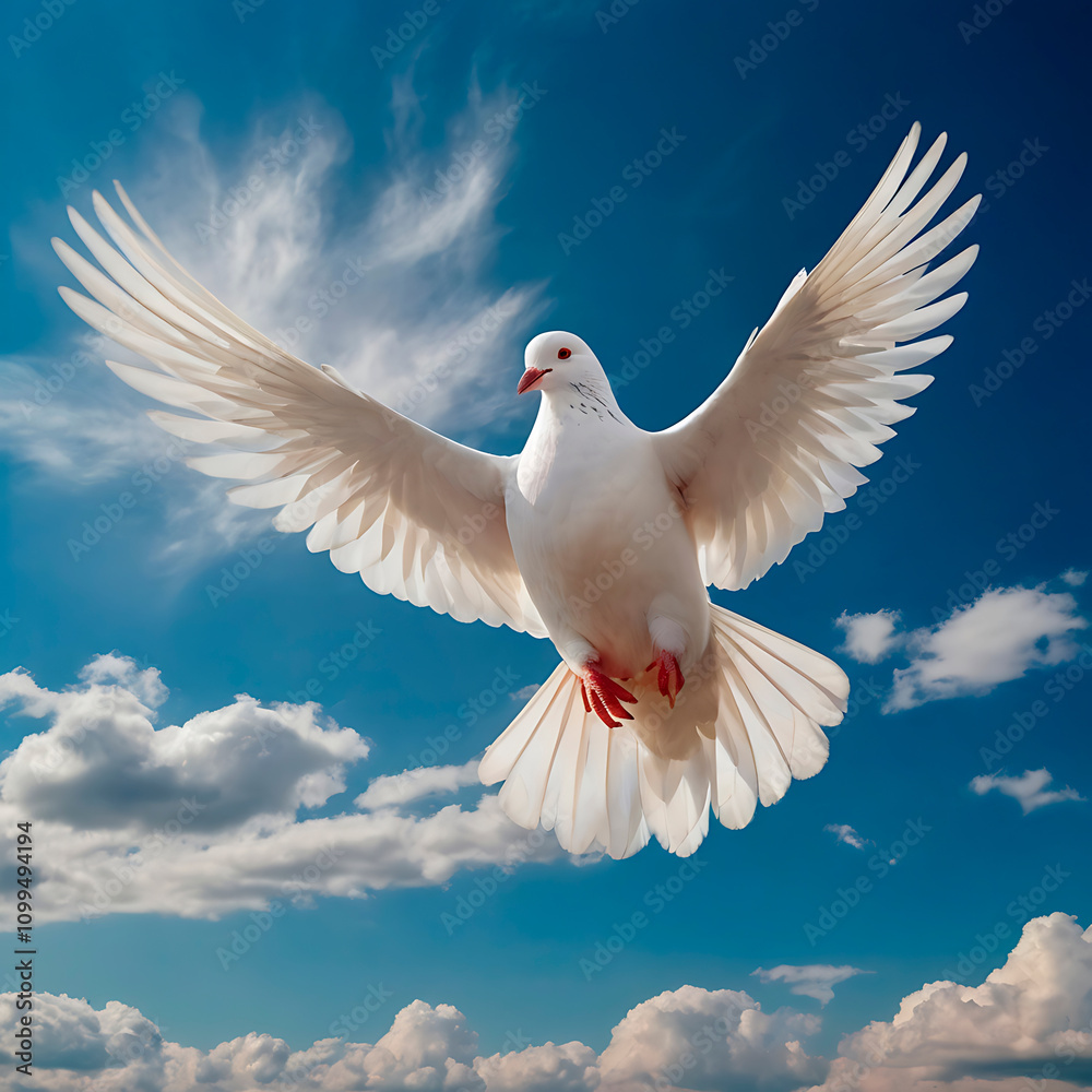 Obraz premium dove in the sky