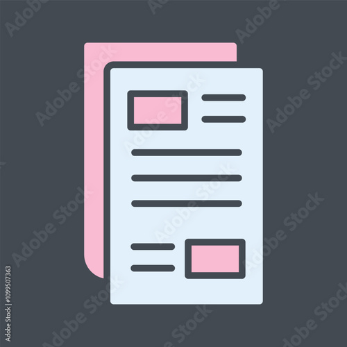 Newspaper Vector Icon