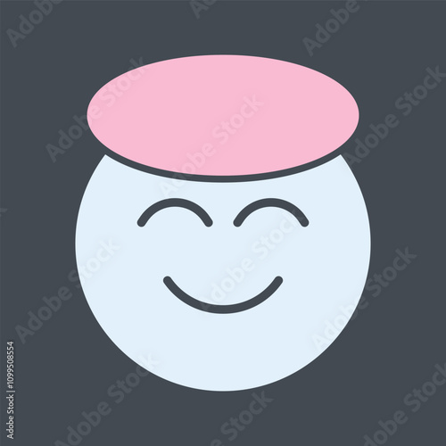 Smiling Face with Halo Vector Icon