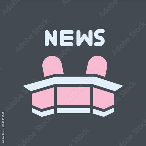 Newsroom Vector Icon