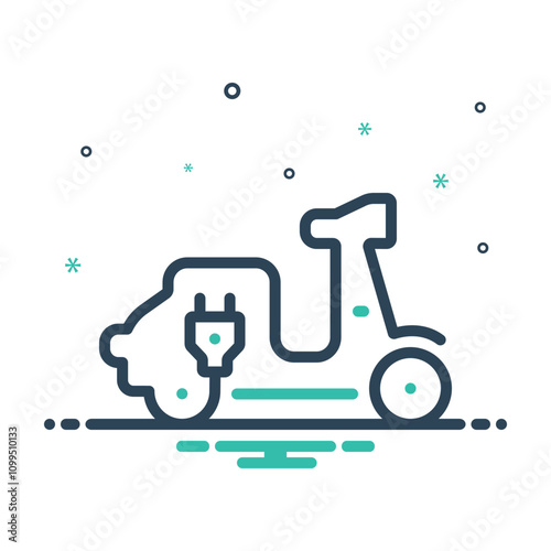 Mix icon for electric