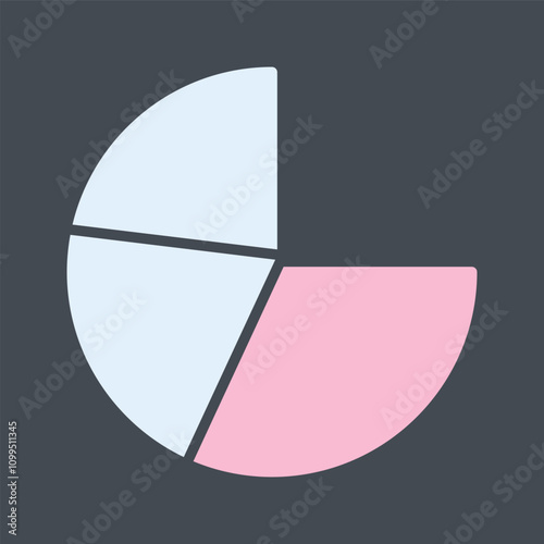 Pie Chart Vector Icon