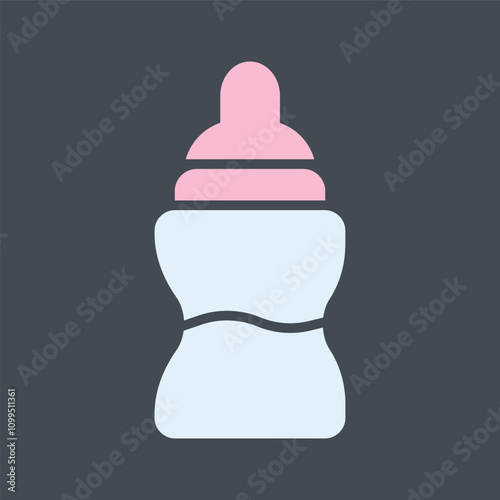 Bottle Feeding Vector Icon