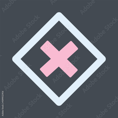 Multiplication Sign Vector Icon