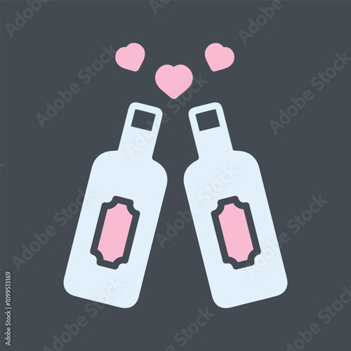 Wine Chill Vector Icon