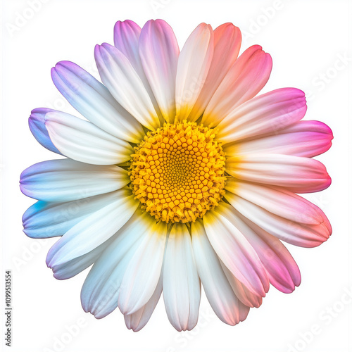 pink daisy flower isolated