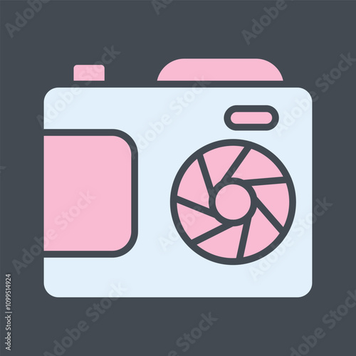 Camera Lenses Vector Icon