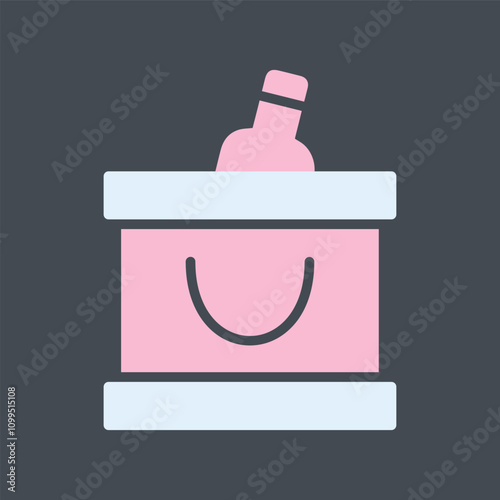 Wine Cooler Vector Icon