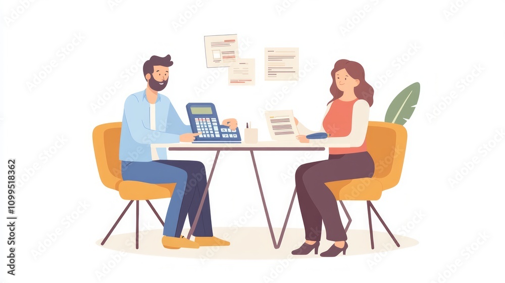 Fototapeta premium Business Negotiation Scene