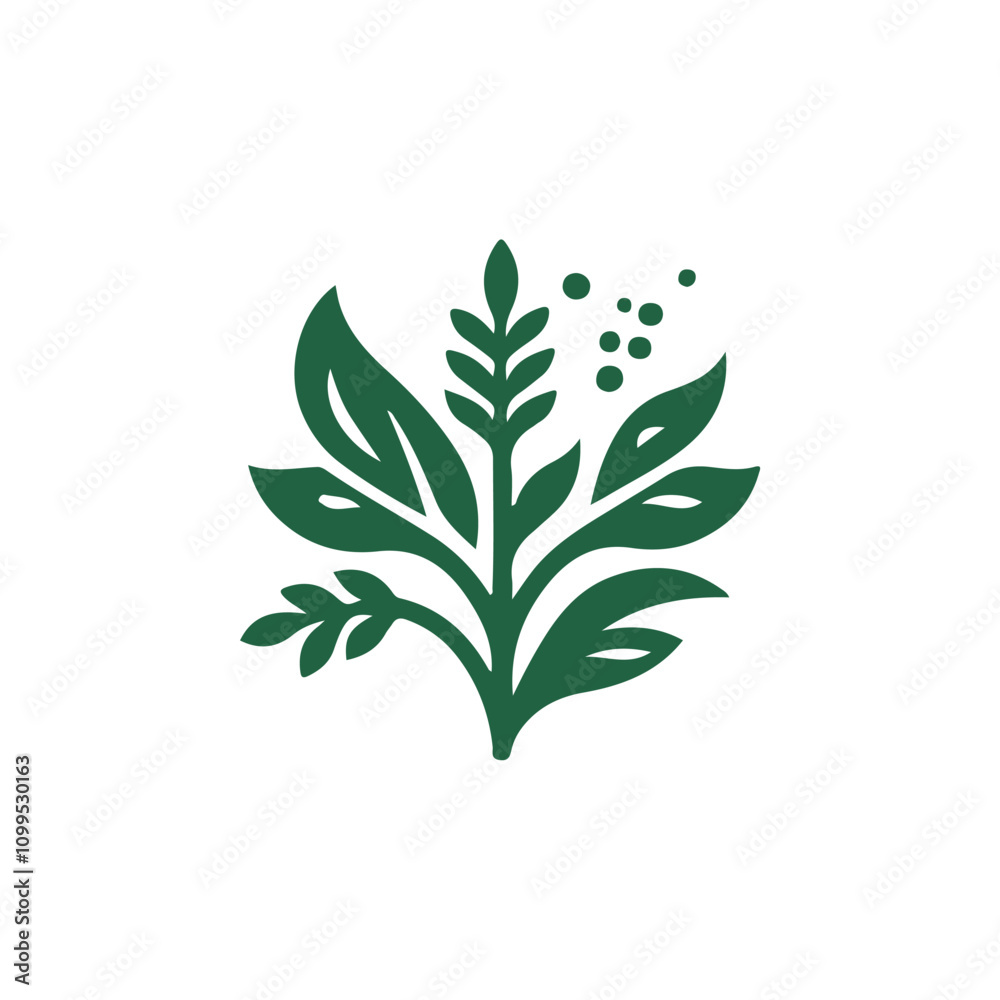 Fototapeta premium Green Leaf Logo Design