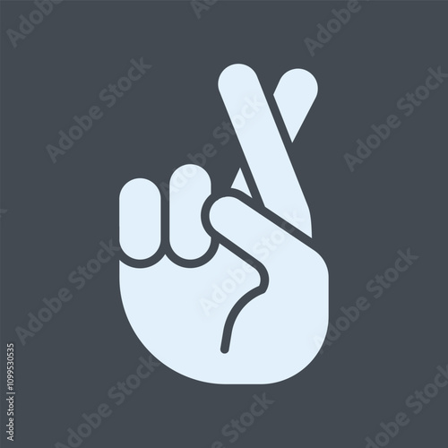 Crossed Fingers Vector Icon
