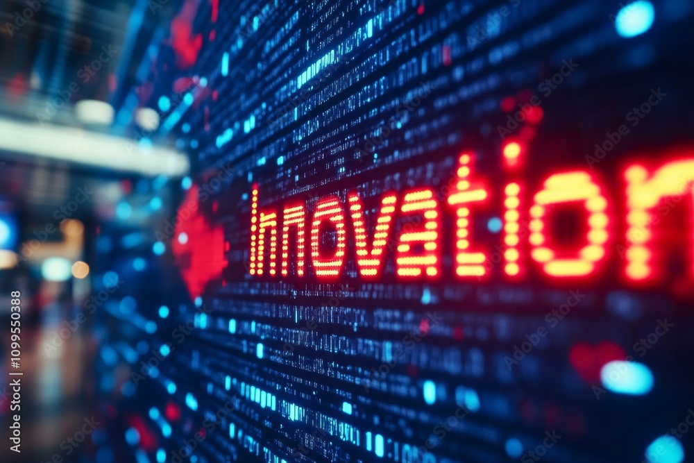 Fototapeta premium Digital Innovation Display
