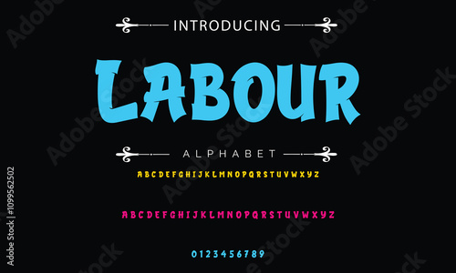  Graffiti Style Typography Artistic Font Design A, B, C, D, E, F, G, H, I, J, K, L, M, N, O, P, Q, R, S, T, U, V, W, X, Y, Z and Arab numerals 0, 1, 2, 3, 4, 5, 6, 7, 8, 9 Graffiti font.