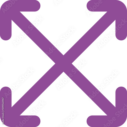 Arrow resize icon logo design