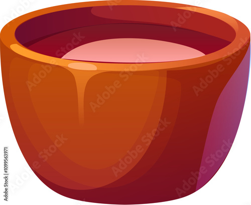 Glossy red-brown ceramic tea cup filled with traditional tea, symbolizing warmth and hospitality of Chinese lunar new year holiday, captures culturally rich atmosphere of tea ceremonies or relaxation