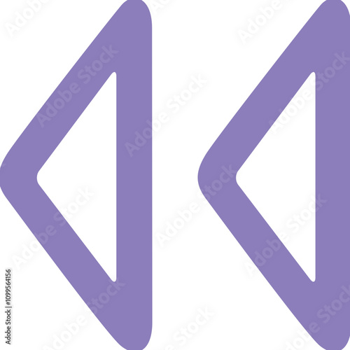 Картината върху платно Backward icon logo design