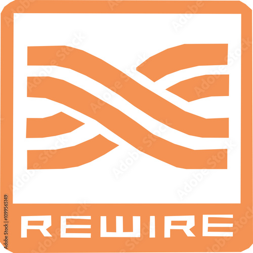 Logo rewire icon logo design