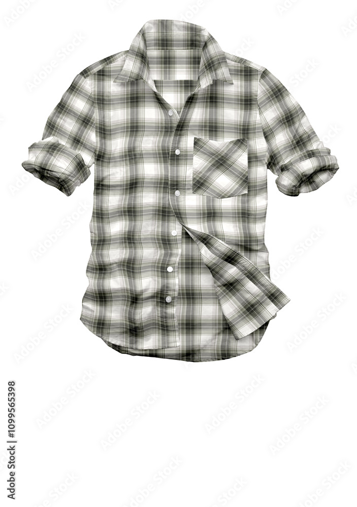 Obraz premium 3D illustration summer boy causal shirt with cotton material soft finishing.