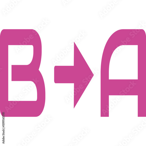 Preset ba icon logo design