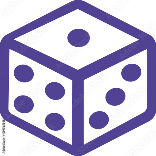 Random 1dice icon logo design