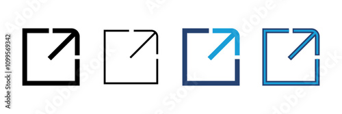 External link icon vector. link icon vector. hyperlink symbol
