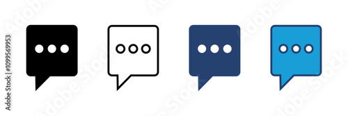 Chat icon vector. speech bubble icon. comment icon vector. message. contact us