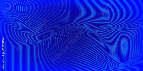 Dot blue wave light screen gradient texture background. Abstract technology big data digital background. 3d rendering.