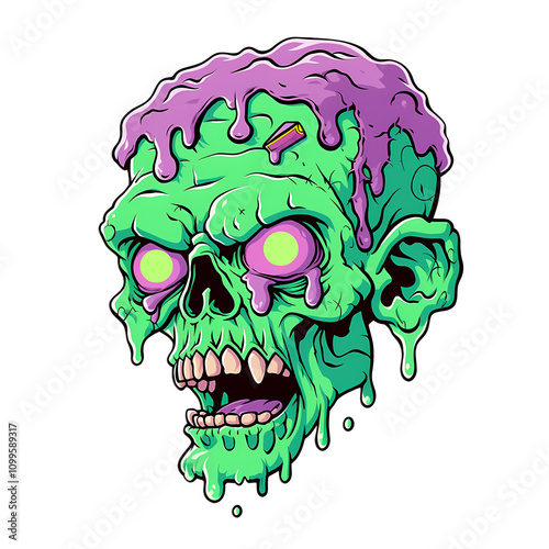 apes zombie monster illustration for t-shirt design photo