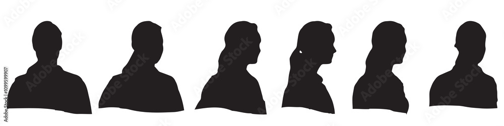 Conceptual human head isolated on white background as abstract avatar ...